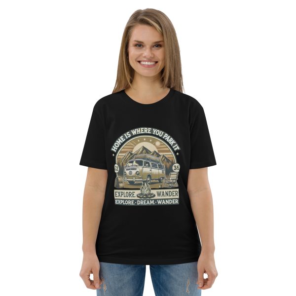 Organic cotton t-shirt - Home is where you park it