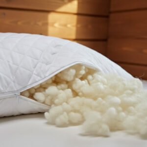DIY Natural Wool Pillow Kit - 100% Organic Wool Fill for Van Life